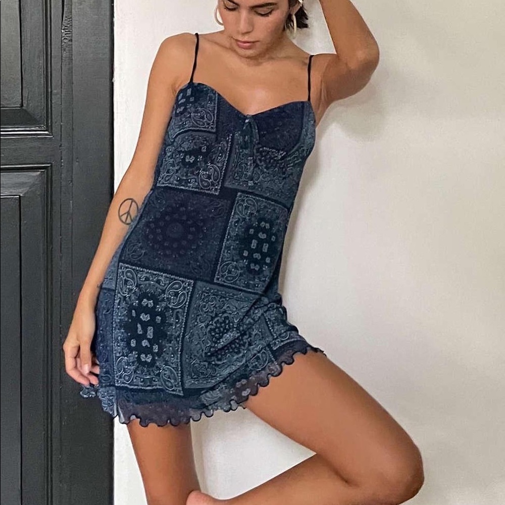 Urban Outfitters Elodie Patterned Mini Dress